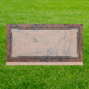 Individual Flat Grave Markers - Fancy Panel