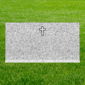 Individual Flat Grave Markers - Veteran Design Cross