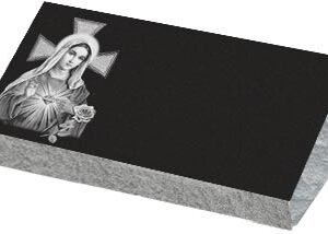 Individual Bevel Markers - Mary with Cross and Rose