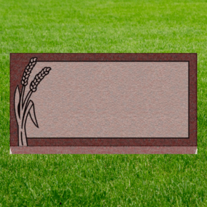 Individual Flat Grave Markers - Wheat