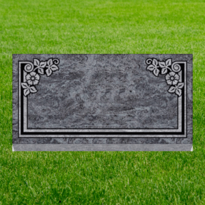 Individual Flat Grave Markers - Dogwood with Dark Panel