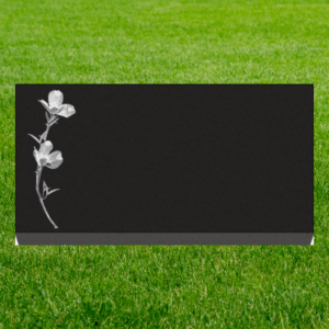 Individual Flat Grave Markers - Simple Dogwood