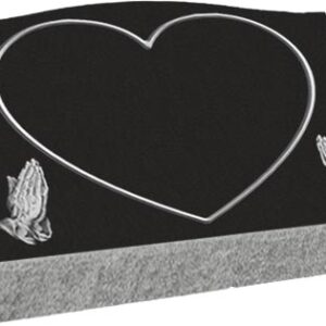 Individual Slant Markers - Praying hands and Heart