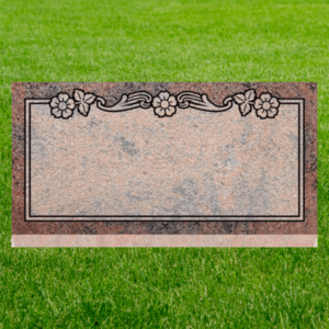 Individual Flat Grave Markers - Dogwood with Covered Panel
