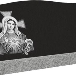 Individual Slant Markers - Mary with Rose