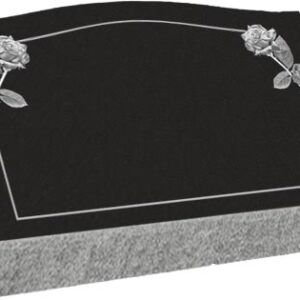 Individual Slant Markers - Double Roses with Covered Panel