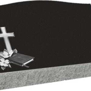 Individual Slant Markers - Cross with Bible and Dogwood flower