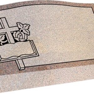 Individual Slant Markers - Cross Rose and Bible