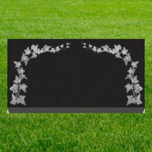 Individual Flat Grave Markers - Ivy Leaves