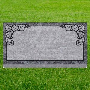 Individual Flat Grave Markers - Grape Leaves