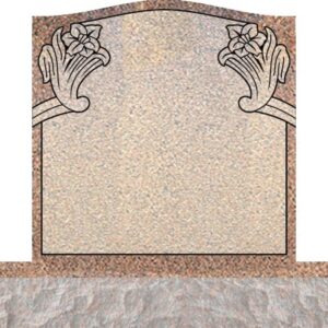 Individual Upright Headstones - Wild Lily