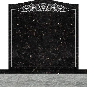 Individual Upright Headstones - Dogwood in Bottom Panel