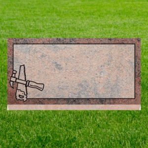 Individual Flat Grave Markers - Woodworker Carpenter Tools
