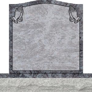 Individual Upright Headstones - Praying Hands