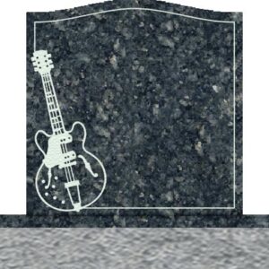 Individual Upright Headstones - Electric Guitar