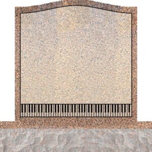 Individual Upright Headstones - Piano