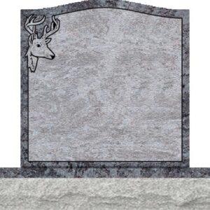 Individual Upright Headstones - Deer Head