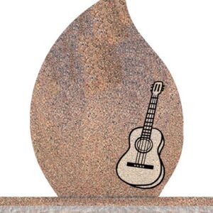 Companion Tear Drop Headstones - Acoustic guitar