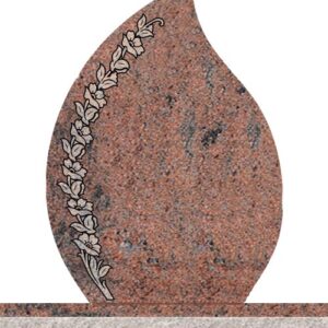 Companion Tear Drop Headstones - Covered with Dogwood