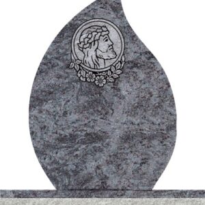 Companion Tear Drop Headstones - Jesus with Rounded Panel