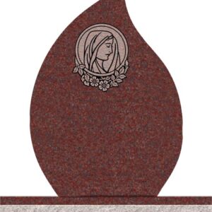 Companion Tear Drop Headstones - Mary with Rounded Panel
