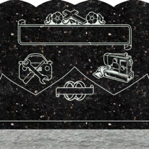 Double Heart Headstones - Car Tools and Sewing Machine