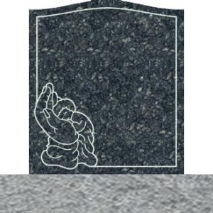 Small Upright Headstones - Baby Sleeping in Hand