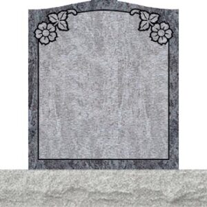 Small Upright Headstones - Dogwood Top Side Panel