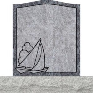 Small Upright Headstones - Sailing Boat