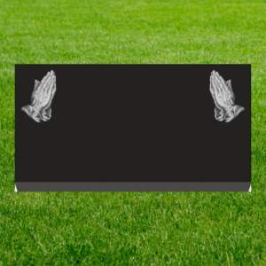 Individual Flat Grave Markers - Praying Hands