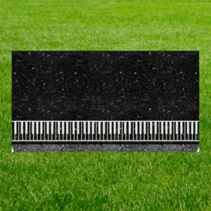 Individual Flat Grave Markers - Piano