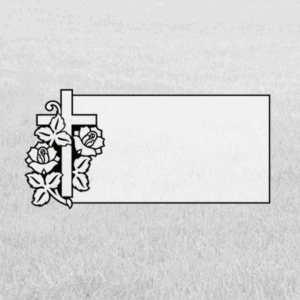 Individual Bevel Markers - Cross with Rose