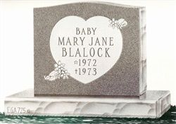Baby Marker with Heart and Flowers